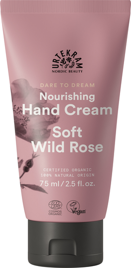 Urtekram Soft Wild Rose Hand Cream 75 ml käsivoide, Luomu