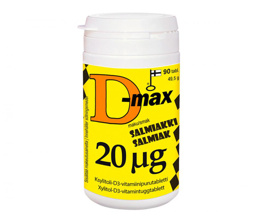 D-max 20µg, Salmiakki