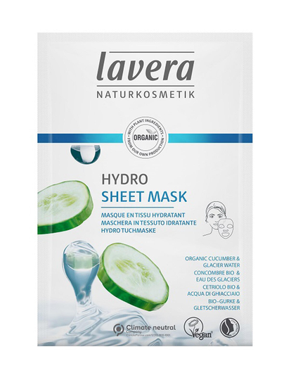 Hydro sheet mask -kosteuttava kangasnaamio