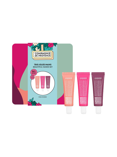 Pretty hands trio extra pure fig rose grapefruit -käsivoide, lahjapakkaus 3 x 30 ml