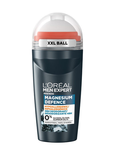 Men expert magnesium defense hypoallergenic 48h roll-on deodorantti