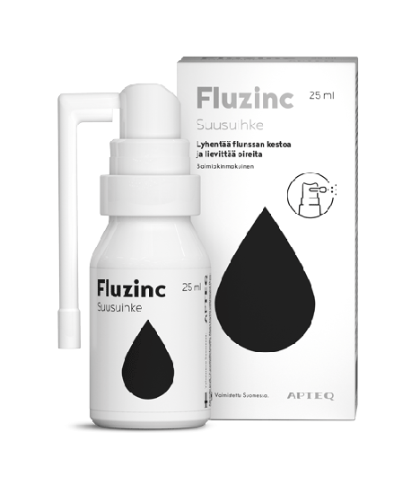 Apteq Fluzinc suusuihke salmiakki 25 ml