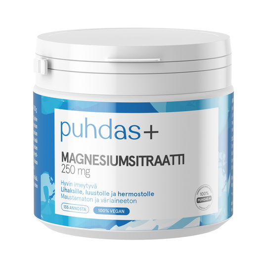 Puhdas+ Magnesiumsitraatti 250 mg 150 g