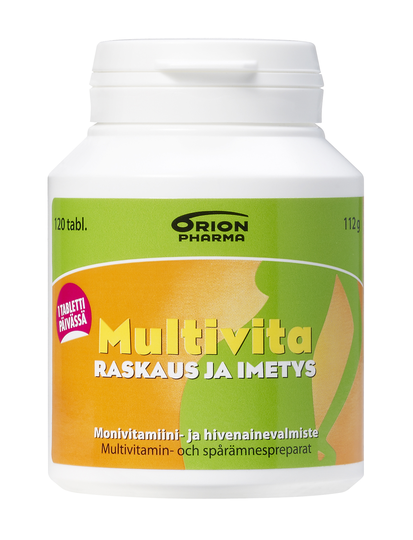 Multivita Raskaus ja imetys monivitamiini 120 tabl
