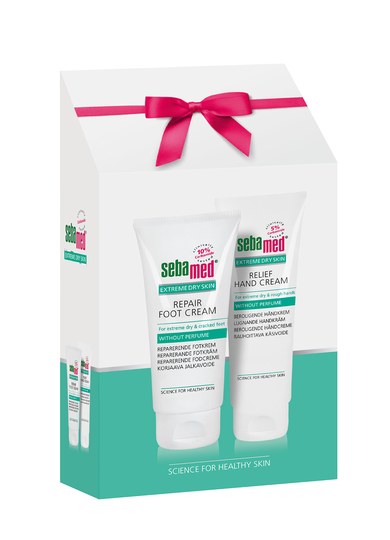 Sebamed Lahjapakkaus Käsi- ja jalkavoide 100 + 75 ml karbamidi