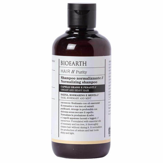 Bioearth Hair 2.0. Normalizing Shampoo Rasvoittuville hiuksille 250 ml