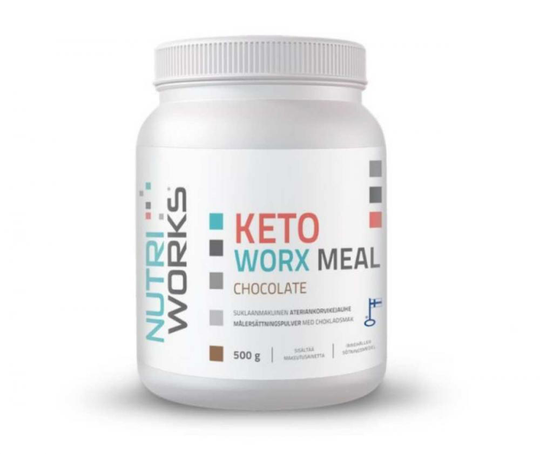 Nutri Works Keto Worx Meal, 500 g, Chocolate (12/22)