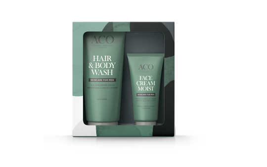 Aco Men Body Wash & Face Cream 200+60 ml gift pack