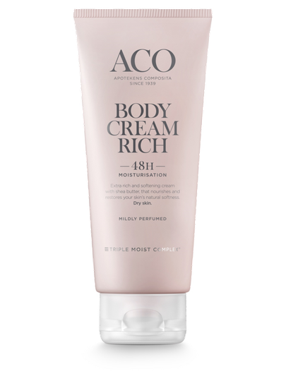Aco Body Cream Rich 200 ml hajustettu