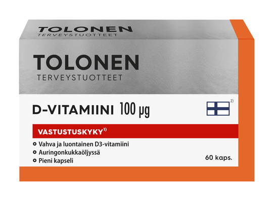 Tolonen D-Vitamiini 100 mcg 60 kaps