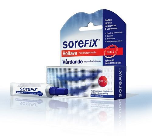 Sorefix hoitava huuliherpesvoide 6 ml tuubi