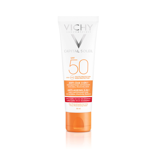 Vichy Ideal Soleil Anti-Age 3-in-1 kasvot spf50 50 ml